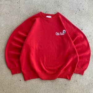 90s Vintage Red Ohio State Collegial Crewneck